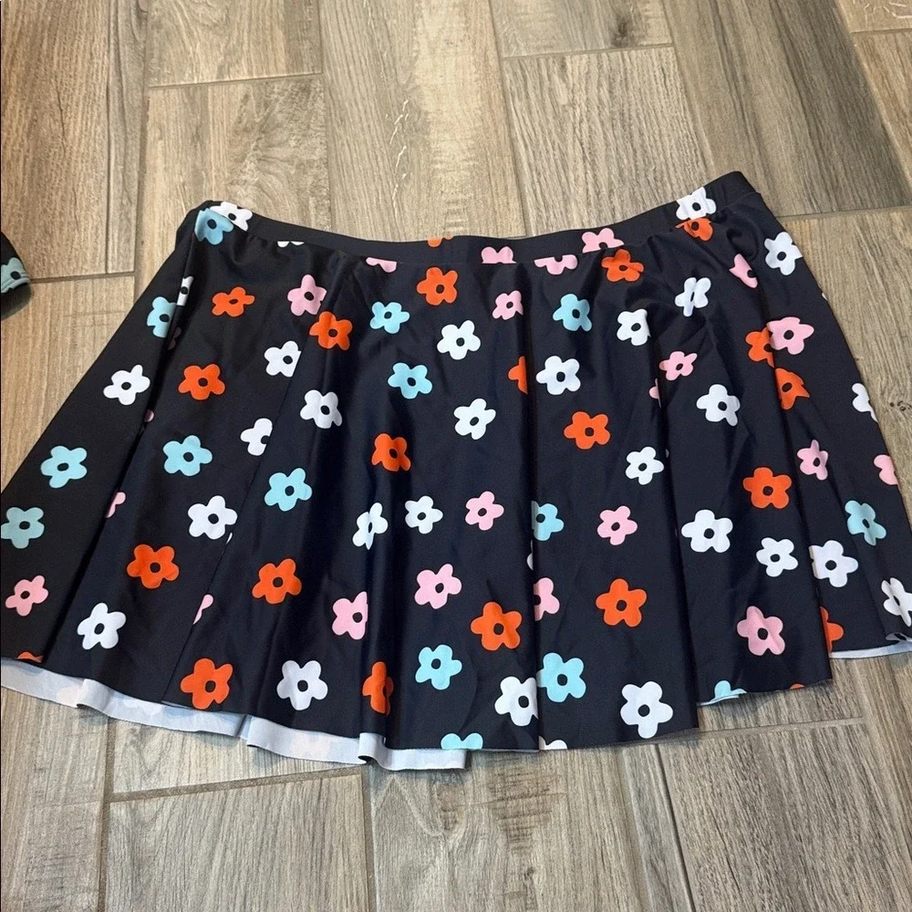 SHEIN Black Floral Bikini 3 piece Set Size 3XL‎